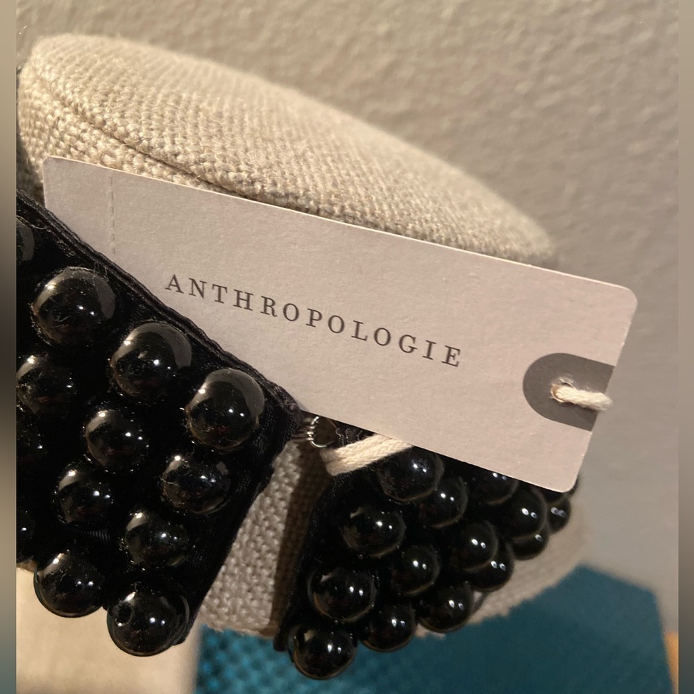 Maeve By Anthropologie~NWT~Striking~Faux Pearl~Beaded~Collar Choker~Necklace - Picture 9 of 13